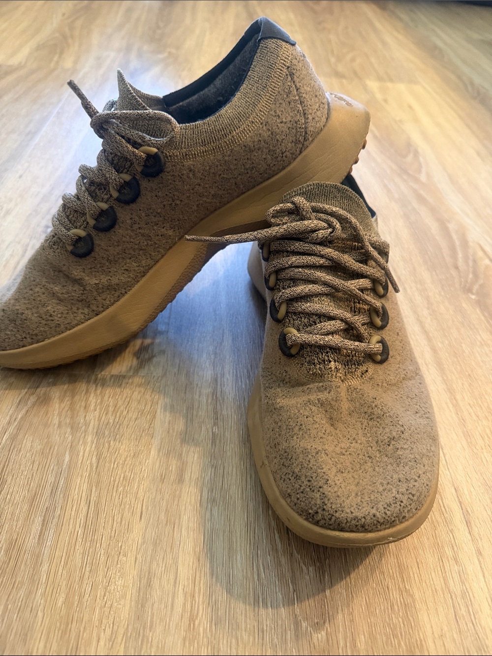 allbirds Men's Knit Sneakers in Tan/Brown